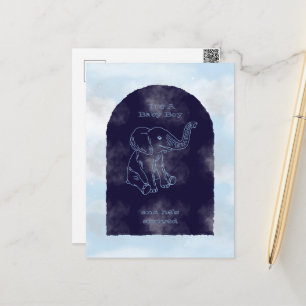 Boy Baby Shower Invitation Postcard