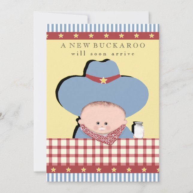 boy baby shower invitations (Front)