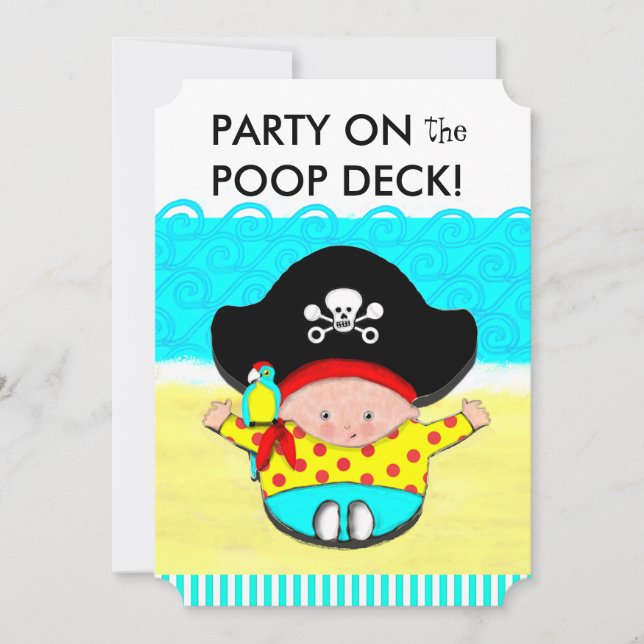 boy baby shower invitations (Front)