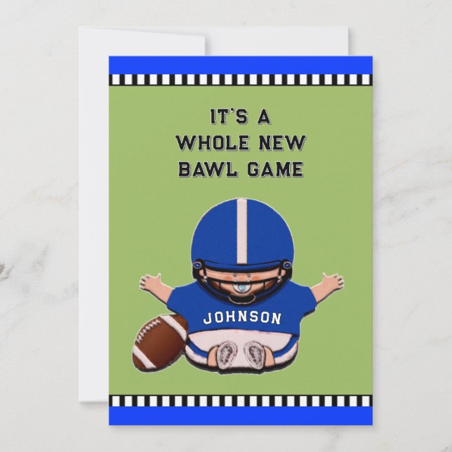 BOY BABY SHOWER INVITATIONS (Front)
