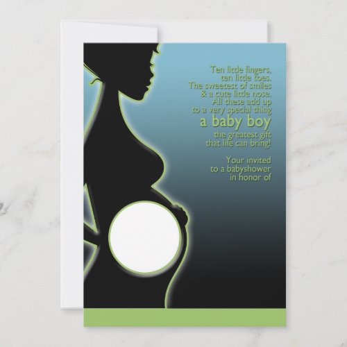 Boy baby shower invite