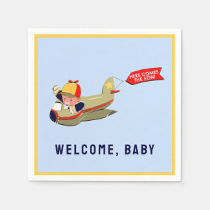 Boy Baby Shower Paper Napkins