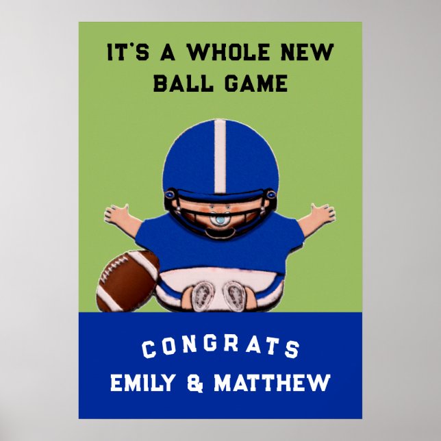 Boy Baby Shower Poster (Front)