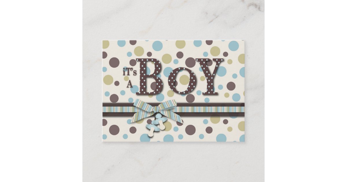 Boy Baby Shower Reminder Card Zazzle