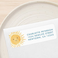 Boy' Baby Shower Sun Return Address