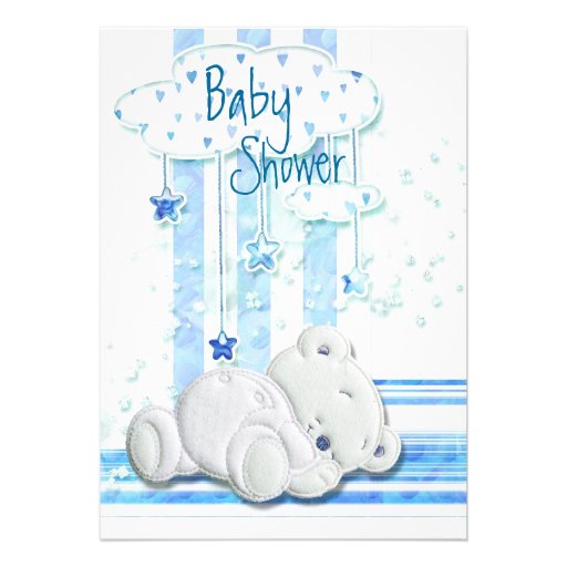 Teddy Bear Baby Shower Invitations Templates 5