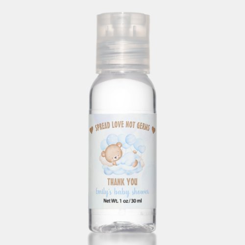 Boy Baby shower Travel Bottle Set Hand Sanitiser Hand Sanitizer