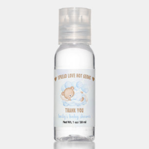 Boy Baby shower Travel Bottle Set Hand Sanitiser Sanitizer
