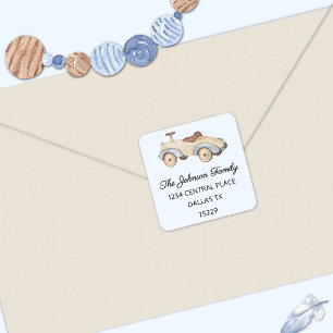 Boy Baby Shower Watercolor 1.5-in Address Sticker