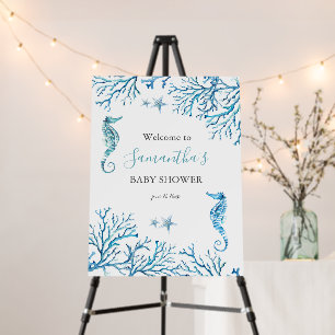Boy Baby Shower Welcome Sign Under the Sea