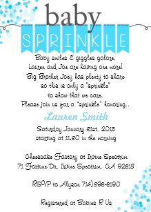 baby sprinkle invitations zazzle
