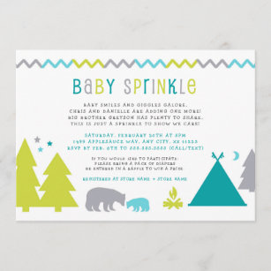 Baby sprinkle invitations cheap for second baby