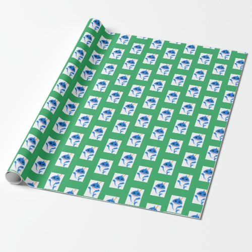 Boy babyShark wrapping paper