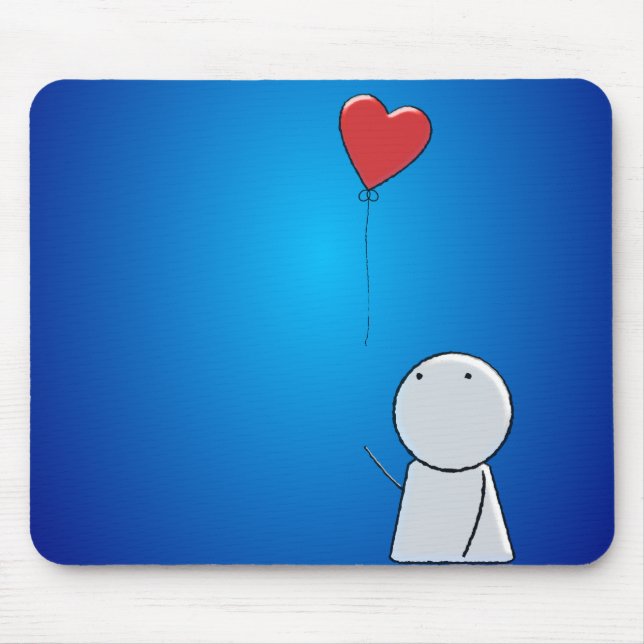 Boy & Balloon Mousepad (Front)