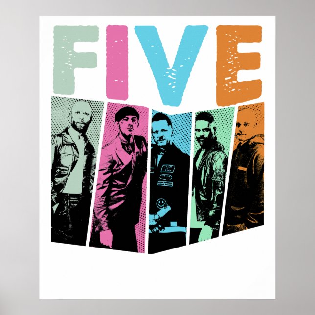 boy band five  poster (Front)