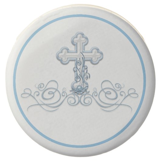 Boy Baptism Christening First Communion Cookies (Front)