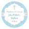 Boy baptism favor idea | blue damask classic