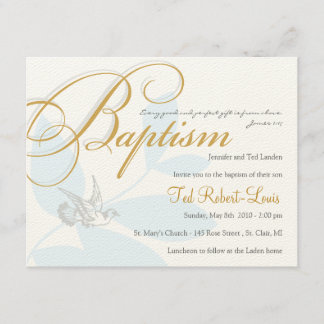 Boy Baptism Invitation