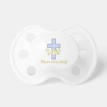 Boy Baptism | Personalized Pacifier by KeepsakeGifts at Zazzle