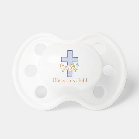 Boy Baptism | Personalized Pacifier