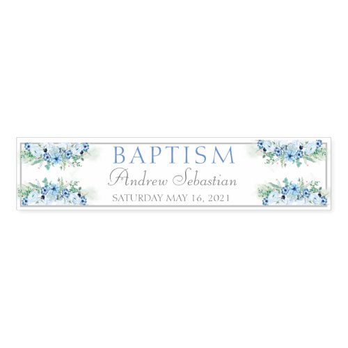 Boy Baptism Personalized Party Napkin Bands