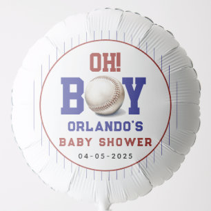 Boy Baseball Baby Shower Cute Sports Party Balloon