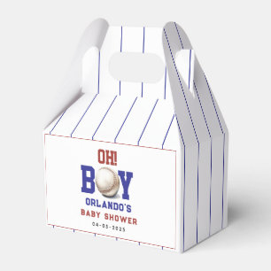Boy Baseball Baby Shower Cute Sports Party Favor Boxes