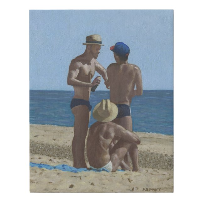 Boy Beach, Provincetown Faux Canvas Print (Front)
