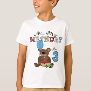 Boy Bear 3rd Birthday Tshirts and Gifts