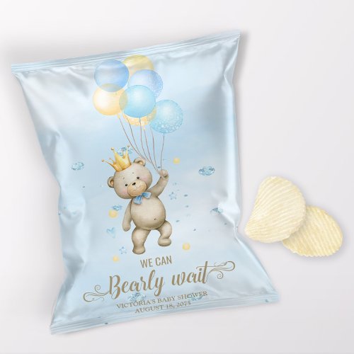 Boy Bear Baby Shower Chip Bag Wrapper