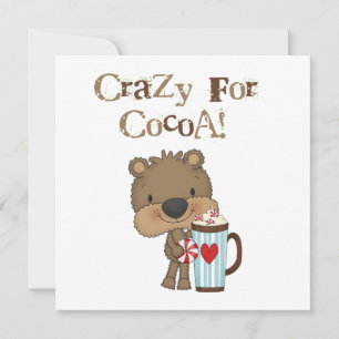 Boy Bear Crazy For Cocoa Holiday Card