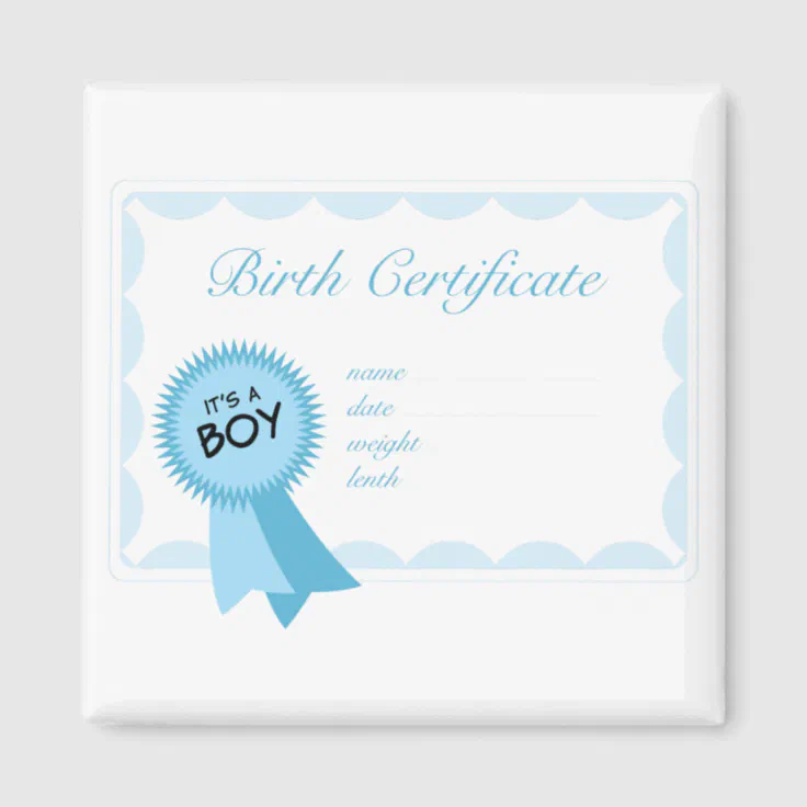 boy birth certificate