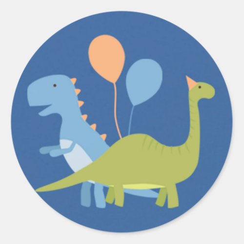 Boy Birthday _ Dinosaur Stomp _ Envelope Seal