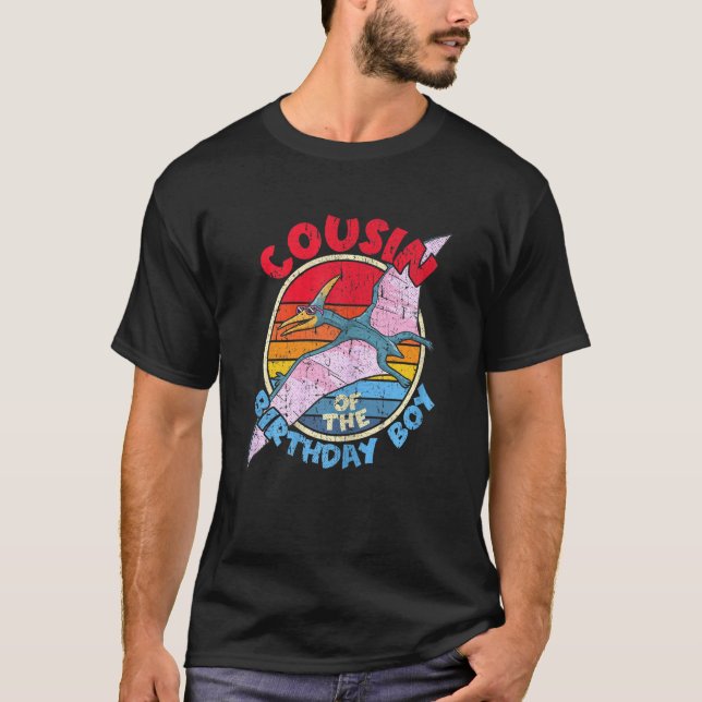 Boy Birthday I Cousin I Pterodactylus I Family Mat T-Shirt (Front)