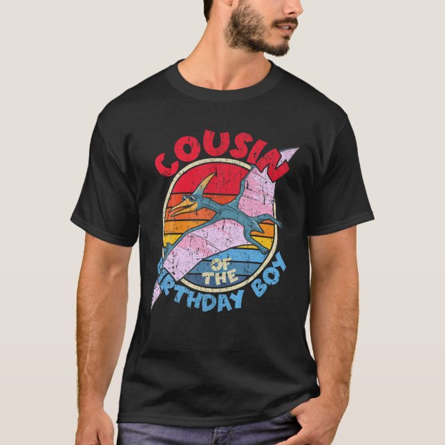 Boy Birthday I Cousin I Pterodactylus I Family Mat T-Shirt (Front)