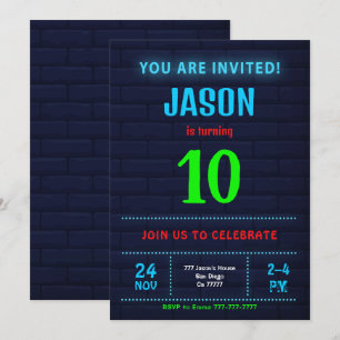 Boy Birthday Invitation
