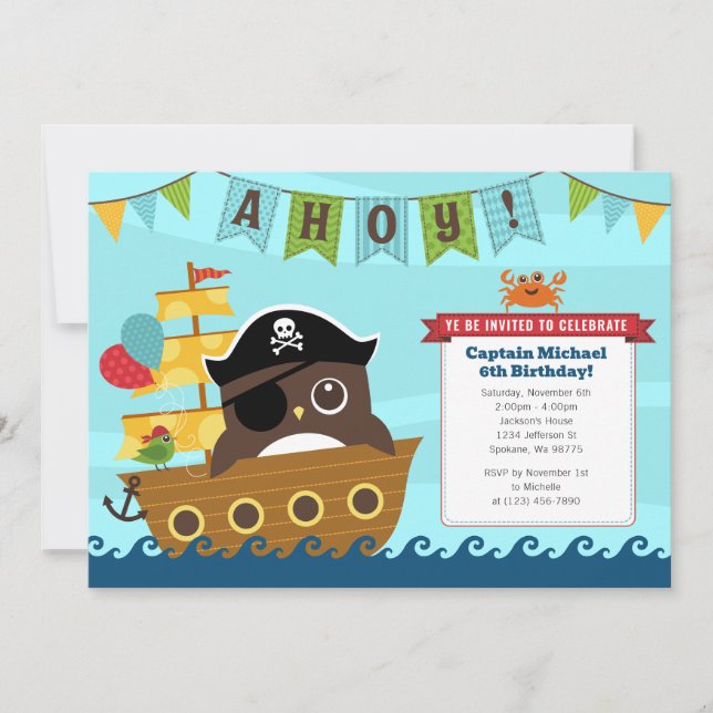Boy Birthday Invitations (Front)