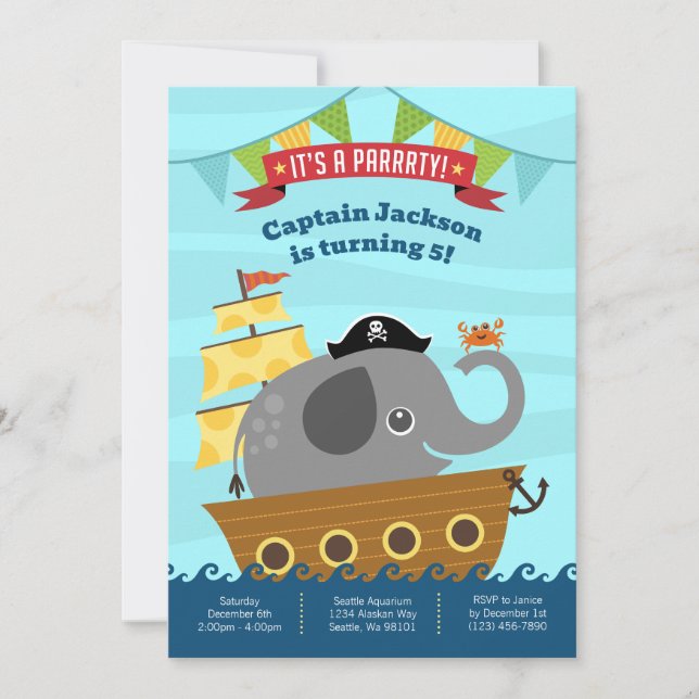 Boy Birthday Invitations (Front)