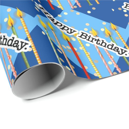Boy Birthday Party Age Wrapping Paper
