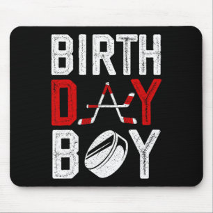 Boy Birthday Party Decorations Hockey Winter Sport Mouse Pad