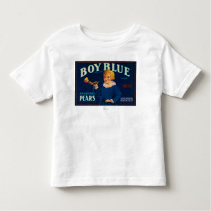 Boy Blue Pear Crate Label Toddler T-shirt