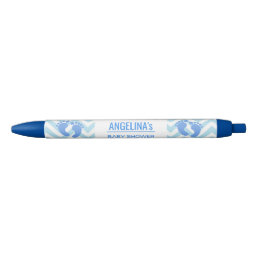 BOY Blue Personalized Baby Shower Pens - Baby Feet