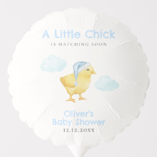Boy Blue Sky Cloud Little Chicken Baby Shower  Balloon