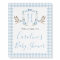 Boy Blue Stork Baby Shower Preppy Southern