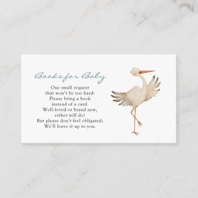 Boy Books for Baby Enclosure Card (Front)