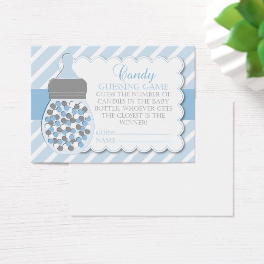 Boy Bottle Baby Shower Guessing Game (Desk)