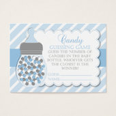 Boy Bottle Baby Shower Guessing Game (Front)