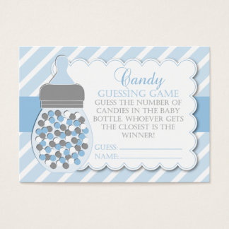 Boy Bottle Baby Shower Guessing Game
