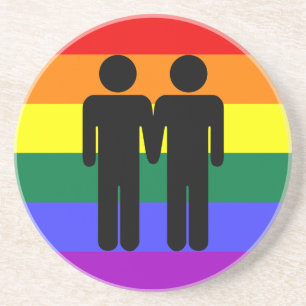 Boy + Boy Rainbow Coaster