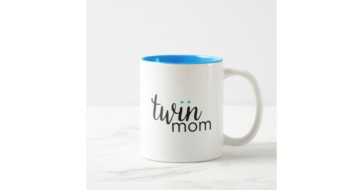 TWIN MOM Coffee Mug, PERSONALIZED Mom Mug, Mom of Twins, Boy Mom